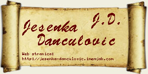 Jesenka Dančulović vizit kartica